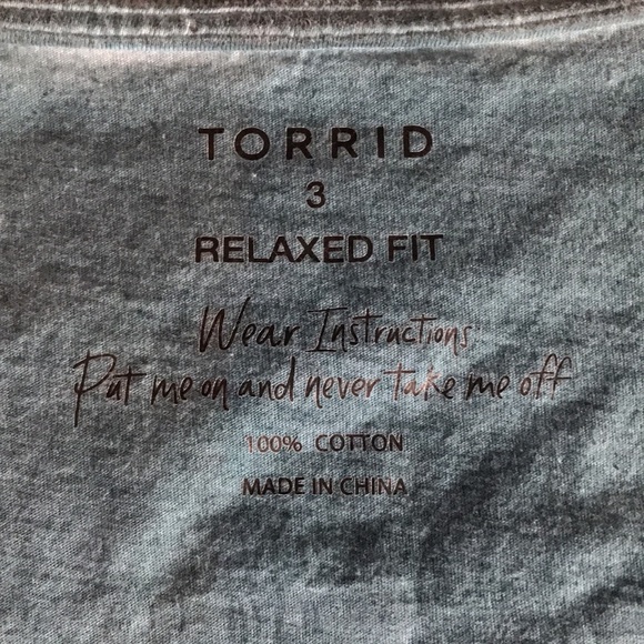 Torrid size 3 tee shirt - Picture 7 of 7